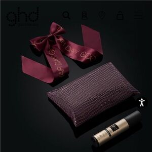 NEW GHD STYLE GIFT SET IN CHERRY CHIC WITH HAIR CLIP